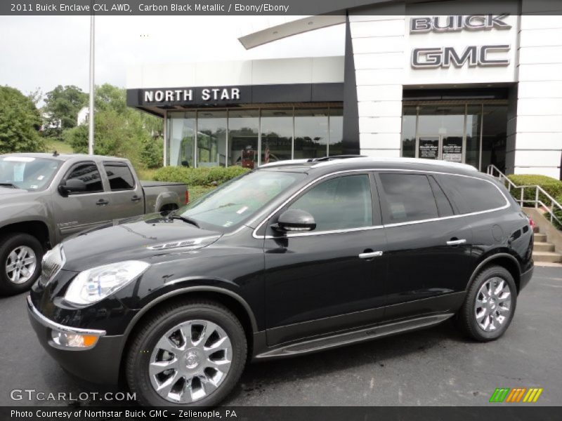 Carbon Black Metallic / Ebony/Ebony 2011 Buick Enclave CXL AWD