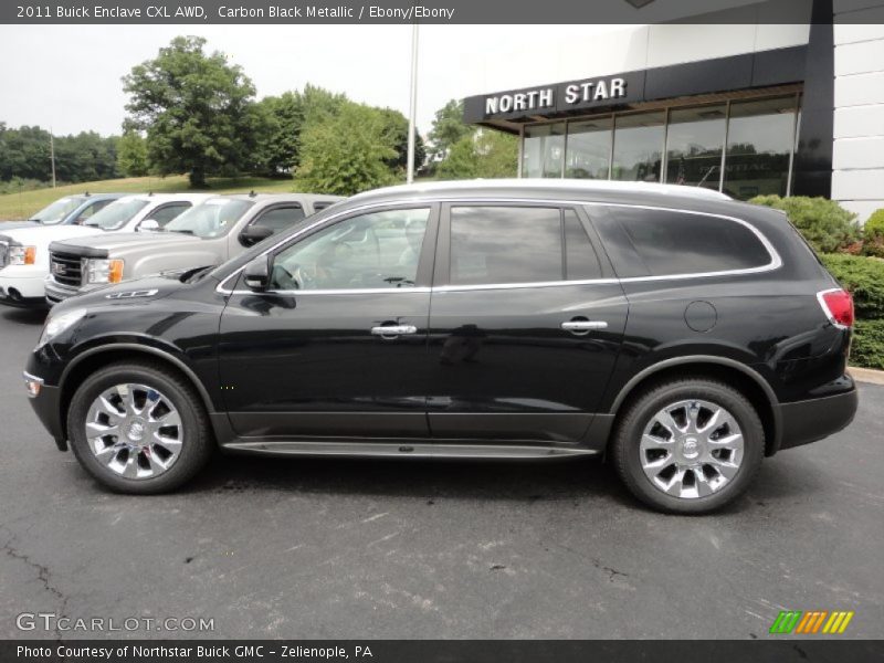 Carbon Black Metallic / Ebony/Ebony 2011 Buick Enclave CXL AWD