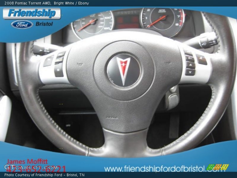 Bright White / Ebony 2008 Pontiac Torrent AWD