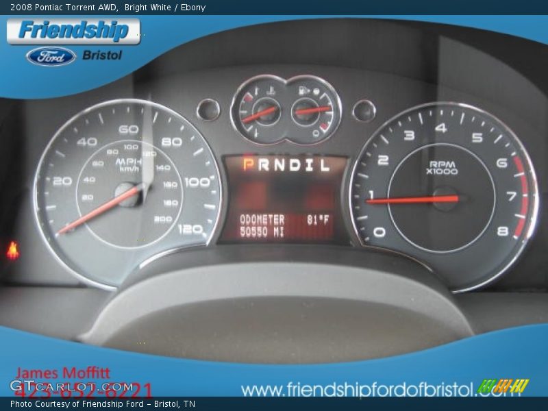 Bright White / Ebony 2008 Pontiac Torrent AWD