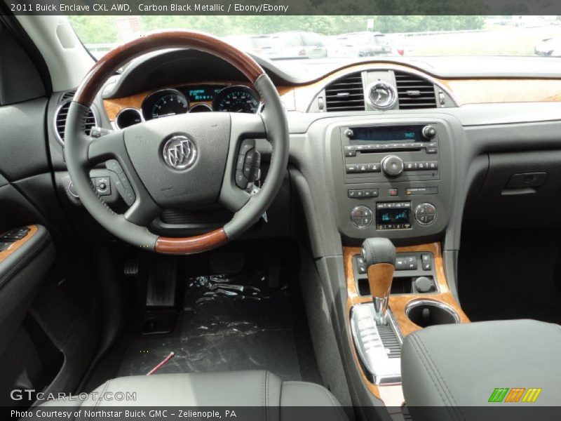 Carbon Black Metallic / Ebony/Ebony 2011 Buick Enclave CXL AWD