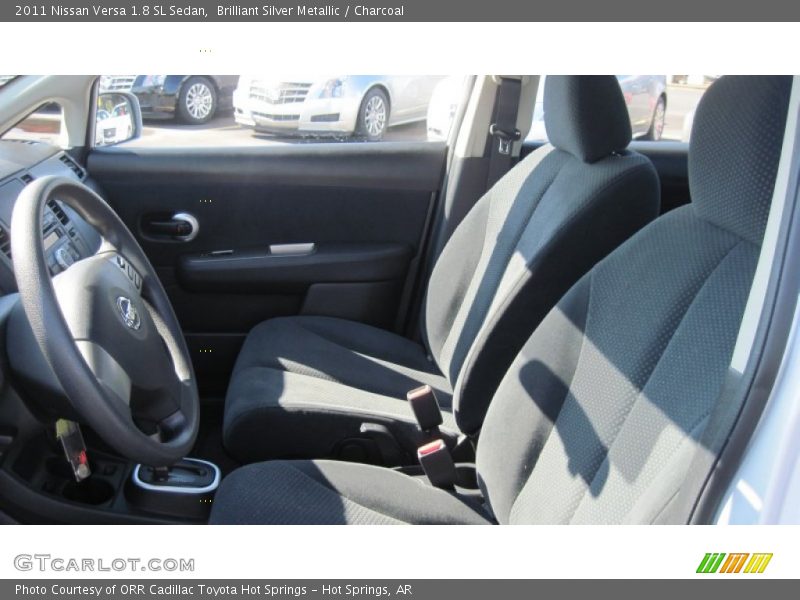 Brilliant Silver Metallic / Charcoal 2011 Nissan Versa 1.8 SL Sedan