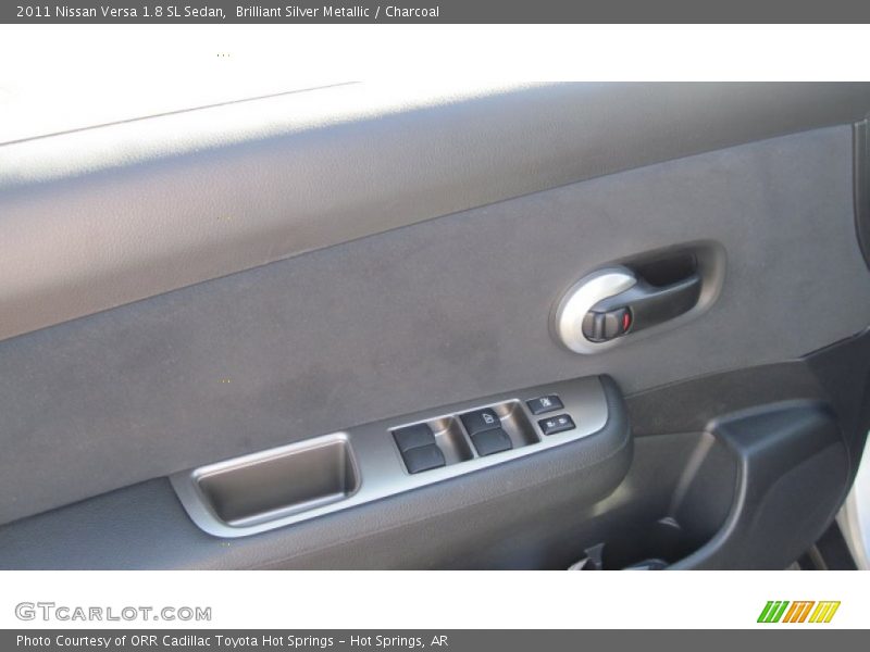 Brilliant Silver Metallic / Charcoal 2011 Nissan Versa 1.8 SL Sedan
