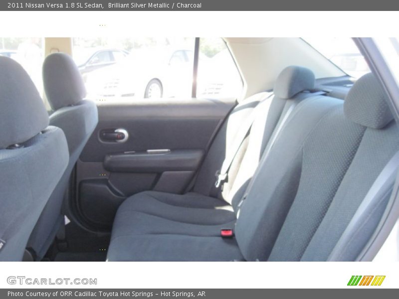 Brilliant Silver Metallic / Charcoal 2011 Nissan Versa 1.8 SL Sedan