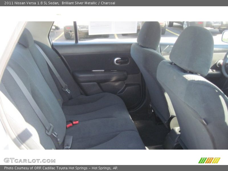 Brilliant Silver Metallic / Charcoal 2011 Nissan Versa 1.8 SL Sedan
