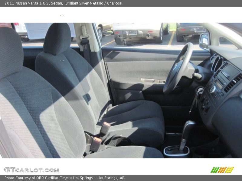 Brilliant Silver Metallic / Charcoal 2011 Nissan Versa 1.8 SL Sedan