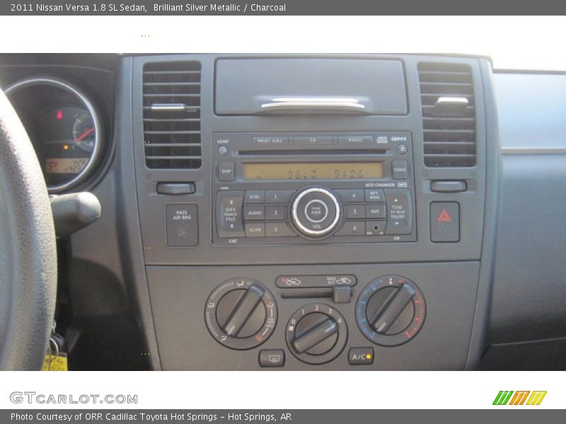 Brilliant Silver Metallic / Charcoal 2011 Nissan Versa 1.8 SL Sedan