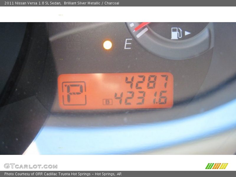 Brilliant Silver Metallic / Charcoal 2011 Nissan Versa 1.8 SL Sedan