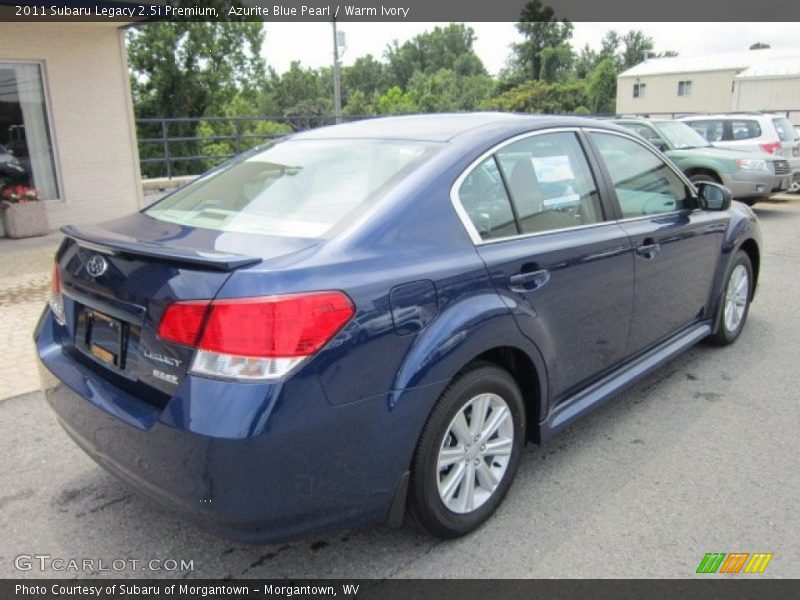 Azurite Blue Pearl / Warm Ivory 2011 Subaru Legacy 2.5i Premium