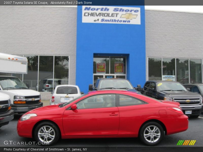 Absolutely Red / Dark Stone 2007 Toyota Solara SE Coupe