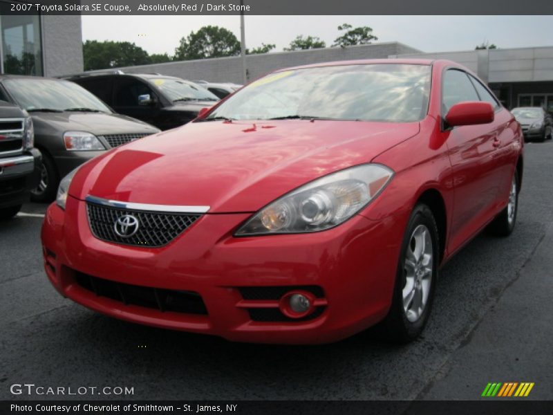 Absolutely Red / Dark Stone 2007 Toyota Solara SE Coupe