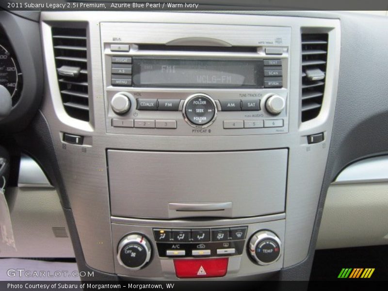 Azurite Blue Pearl / Warm Ivory 2011 Subaru Legacy 2.5i Premium