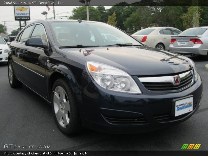 Deep Blue / Tan 2008 Saturn Aura XE