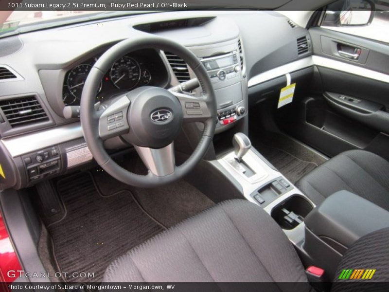  2011 Legacy 2.5i Premium Off-Black Interior