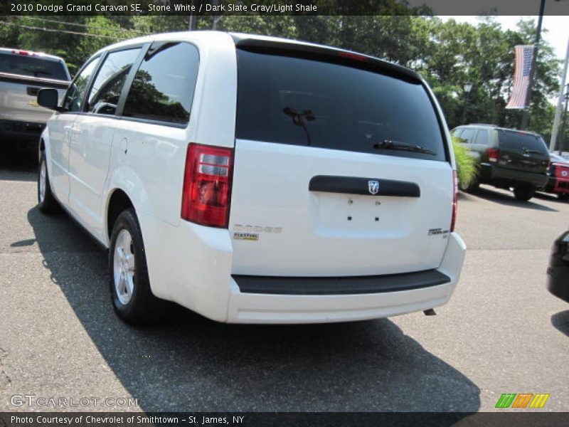 Stone White / Dark Slate Gray/Light Shale 2010 Dodge Grand Caravan SE