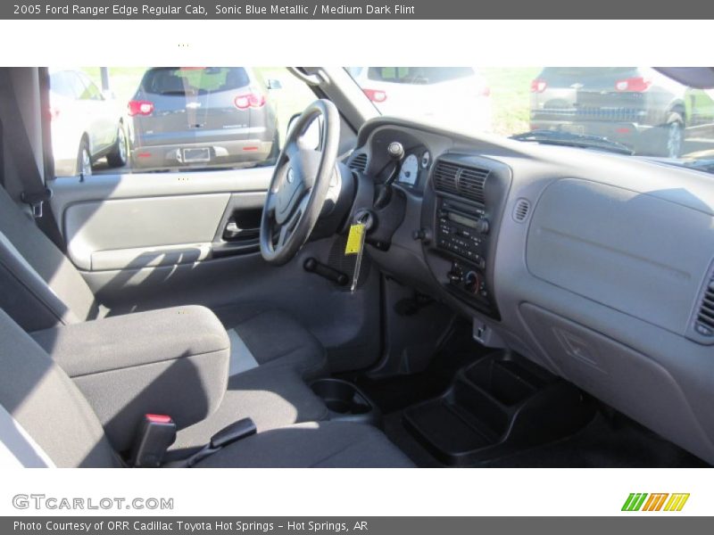 Sonic Blue Metallic / Medium Dark Flint 2005 Ford Ranger Edge Regular Cab