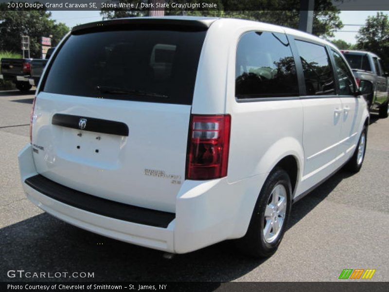 Stone White / Dark Slate Gray/Light Shale 2010 Dodge Grand Caravan SE