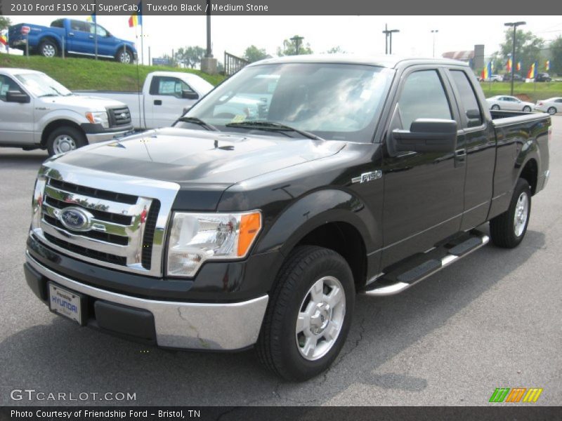 Tuxedo Black / Medium Stone 2010 Ford F150 XLT SuperCab