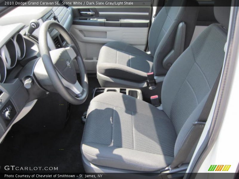 Stone White / Dark Slate Gray/Light Shale 2010 Dodge Grand Caravan SE