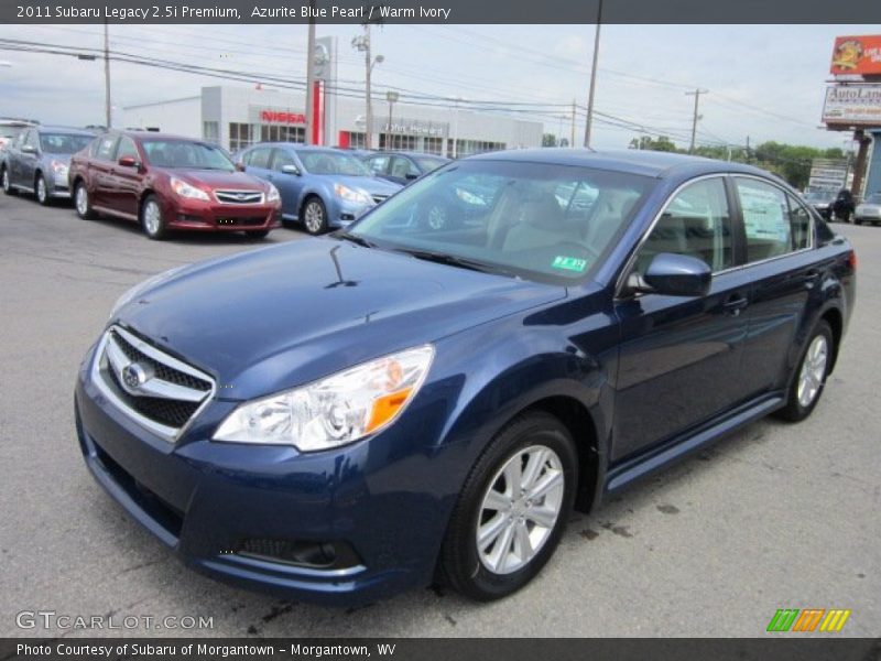 Azurite Blue Pearl / Warm Ivory 2011 Subaru Legacy 2.5i Premium