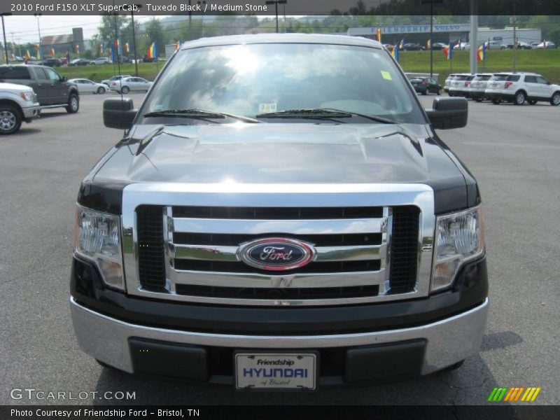 Tuxedo Black / Medium Stone 2010 Ford F150 XLT SuperCab