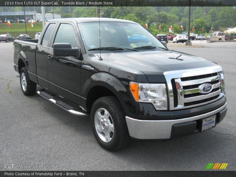 Tuxedo Black / Medium Stone 2010 Ford F150 XLT SuperCab