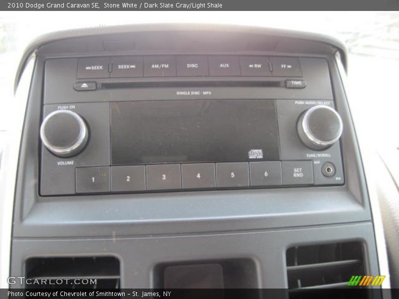 Stone White / Dark Slate Gray/Light Shale 2010 Dodge Grand Caravan SE