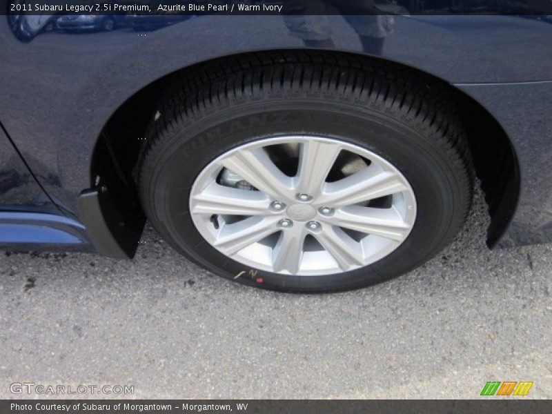 Azurite Blue Pearl / Warm Ivory 2011 Subaru Legacy 2.5i Premium