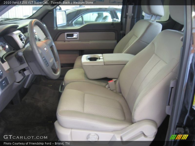 Tuxedo Black / Medium Stone 2010 Ford F150 XLT SuperCab