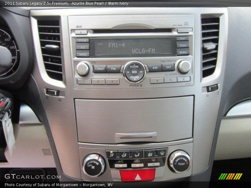 Azurite Blue Pearl / Warm Ivory 2011 Subaru Legacy 2.5i Premium