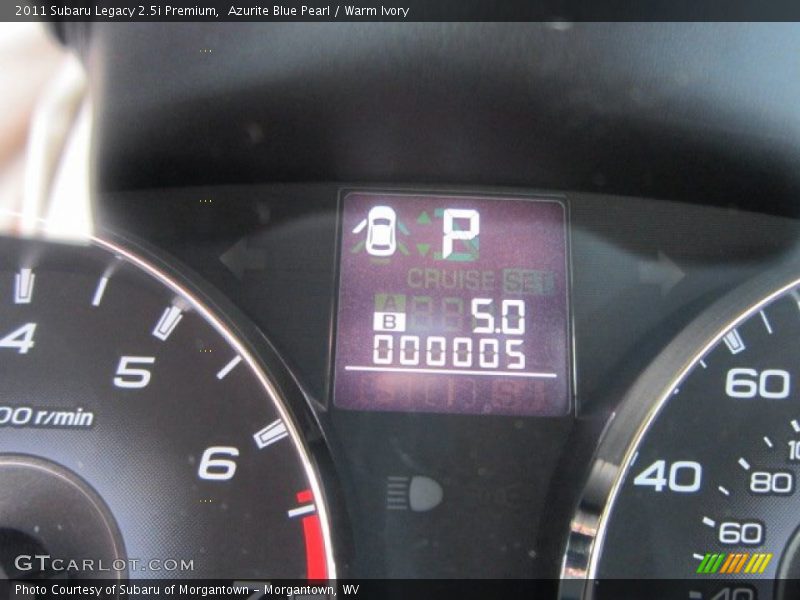 Azurite Blue Pearl / Warm Ivory 2011 Subaru Legacy 2.5i Premium