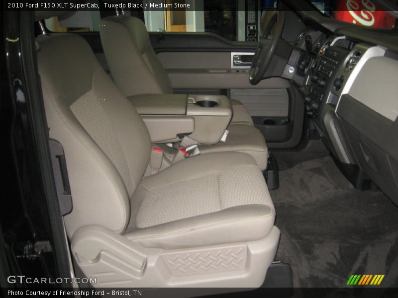 Tuxedo Black / Medium Stone 2010 Ford F150 XLT SuperCab