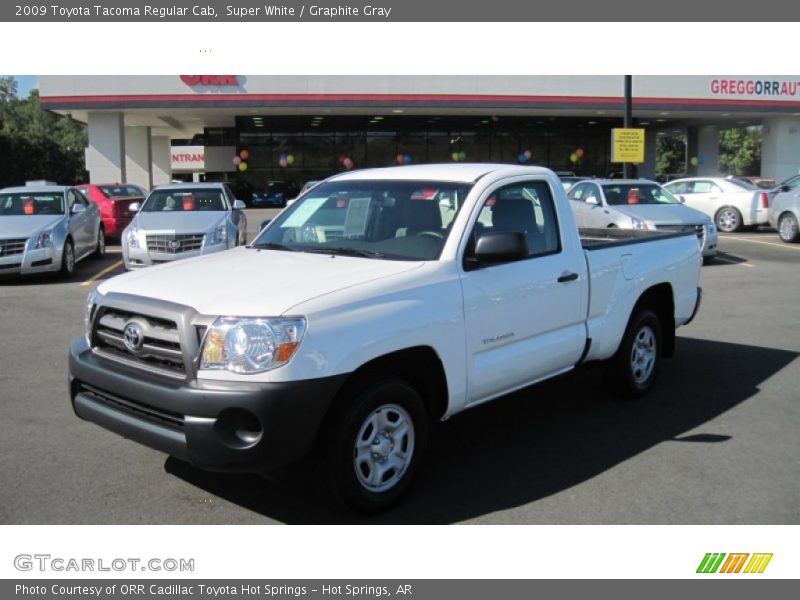 Super White / Graphite Gray 2009 Toyota Tacoma Regular Cab