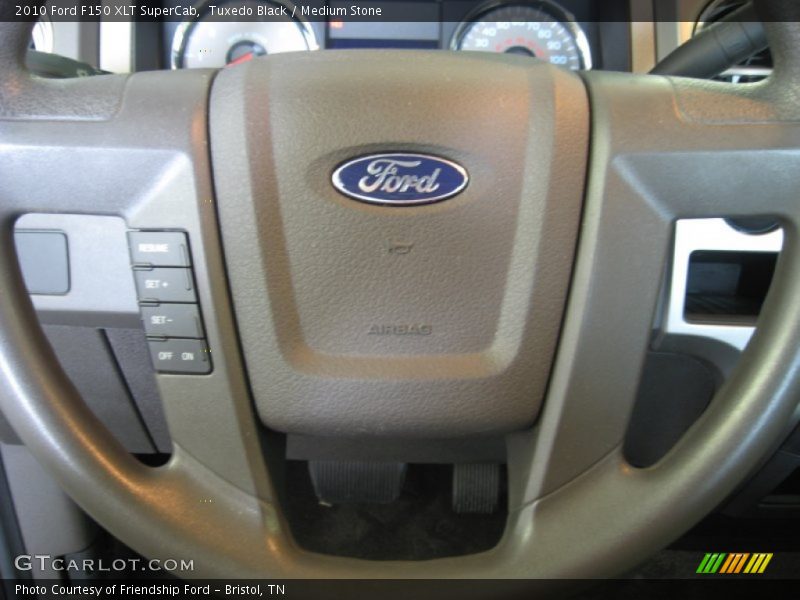 Tuxedo Black / Medium Stone 2010 Ford F150 XLT SuperCab