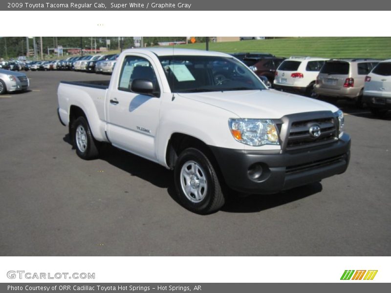 Super White / Graphite Gray 2009 Toyota Tacoma Regular Cab