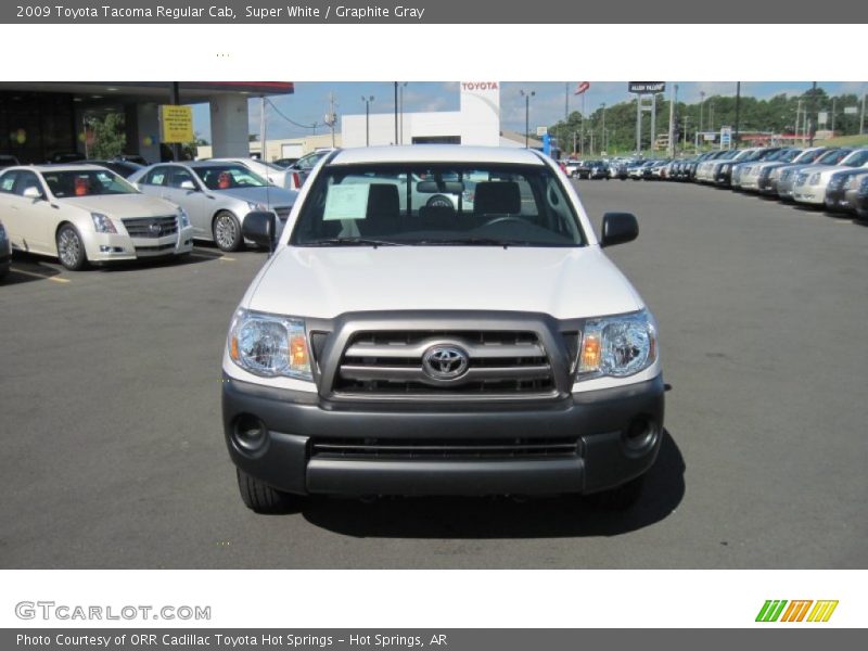 Super White / Graphite Gray 2009 Toyota Tacoma Regular Cab