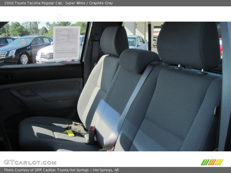 Super White / Graphite Gray 2009 Toyota Tacoma Regular Cab