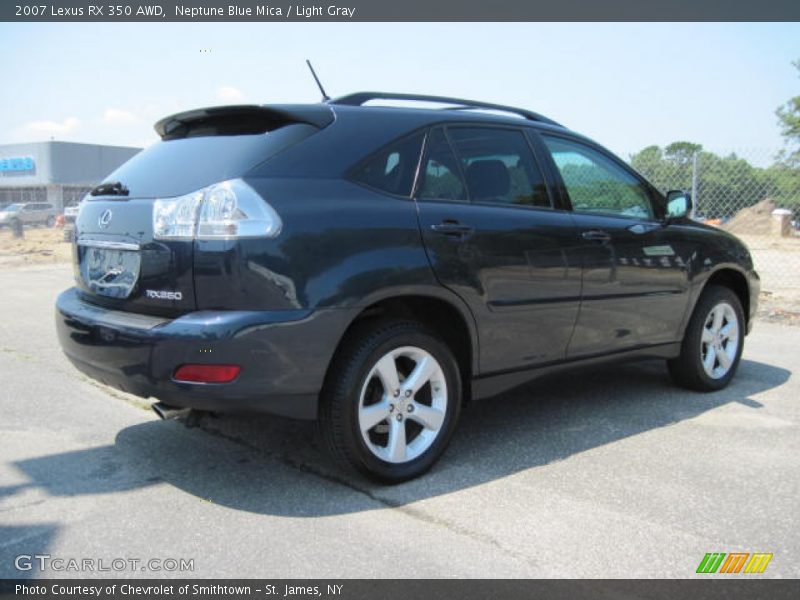 Neptune Blue Mica / Light Gray 2007 Lexus RX 350 AWD