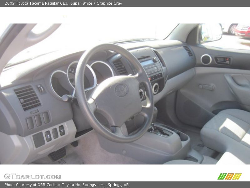 Super White / Graphite Gray 2009 Toyota Tacoma Regular Cab