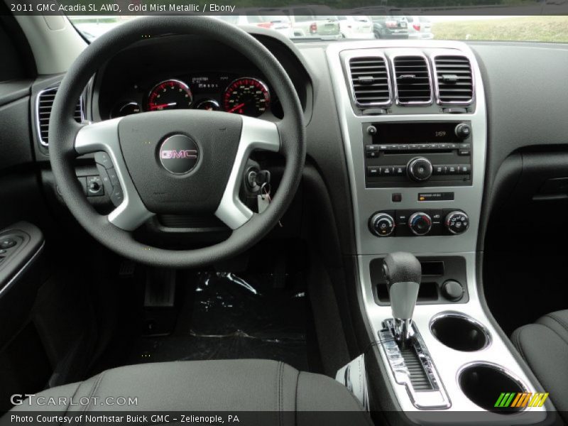 Dashboard of 2011 Acadia SL AWD