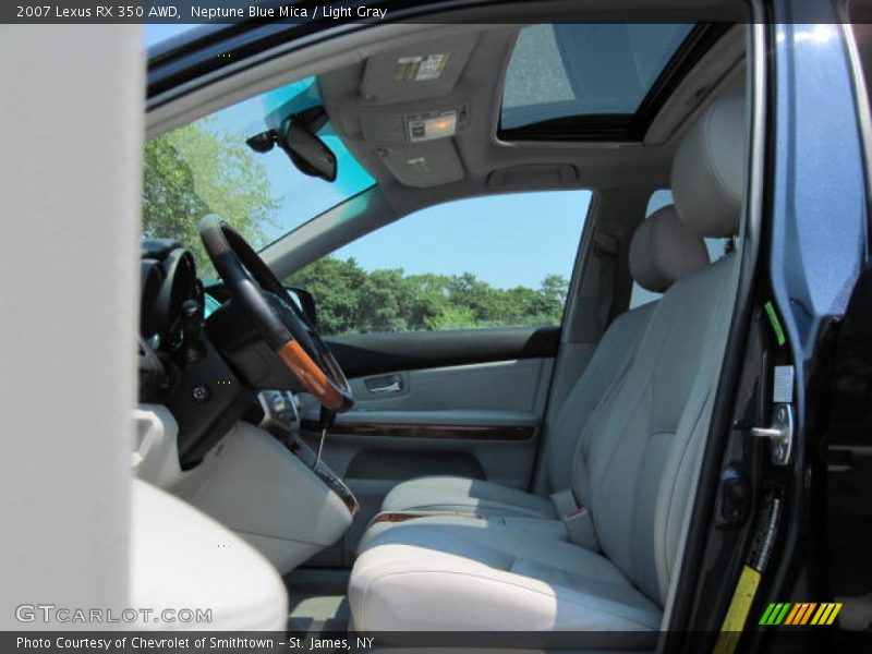 Neptune Blue Mica / Light Gray 2007 Lexus RX 350 AWD