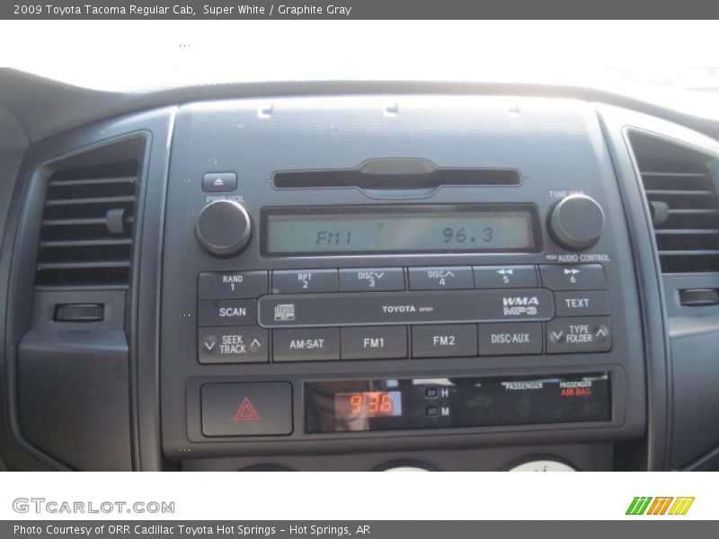 Super White / Graphite Gray 2009 Toyota Tacoma Regular Cab