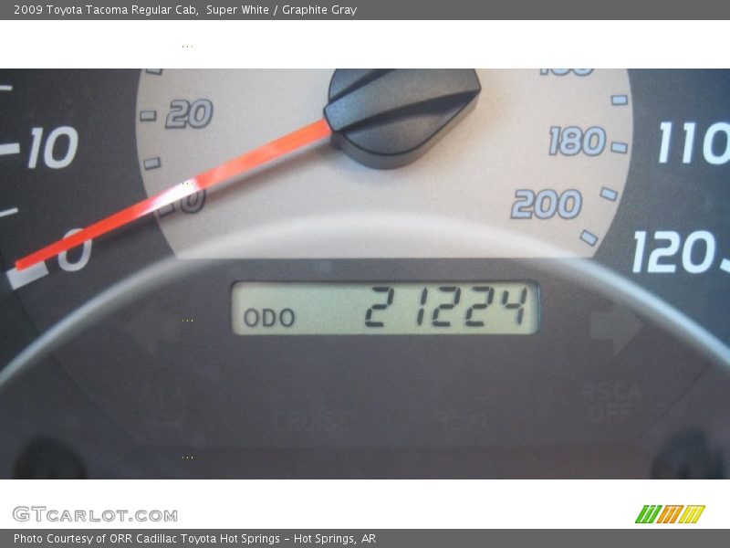 Super White / Graphite Gray 2009 Toyota Tacoma Regular Cab