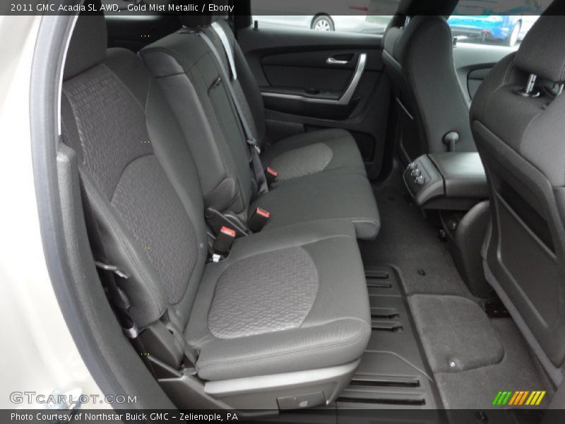 Gold Mist Metallic / Ebony 2011 GMC Acadia SL AWD