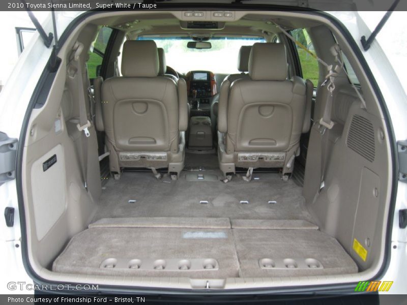  2010 Sienna Limited Trunk
