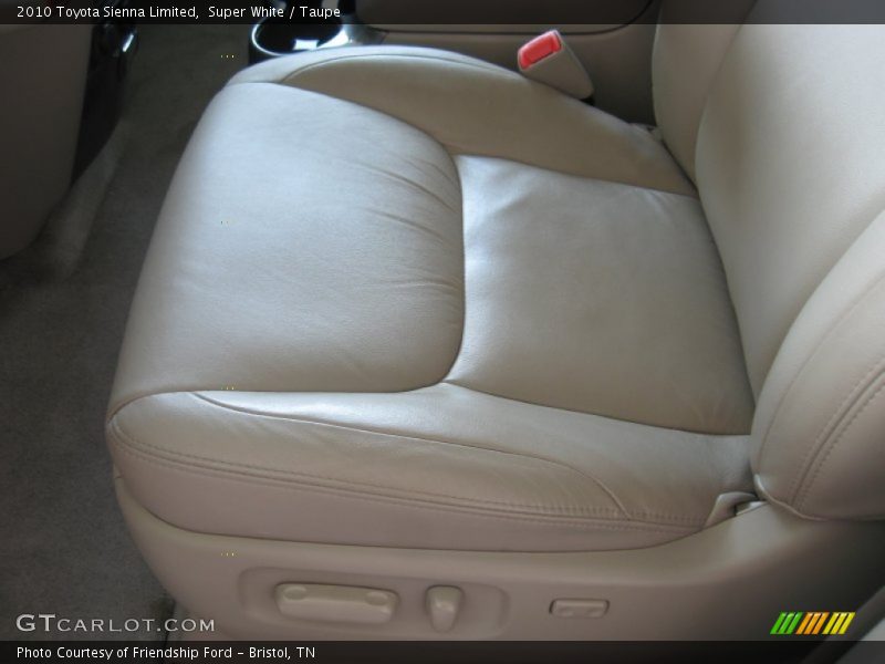 Super White / Taupe 2010 Toyota Sienna Limited