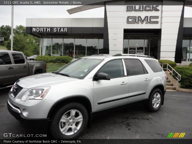 Quicksilver Metallic / Ebony 2011 GMC Acadia SL AWD