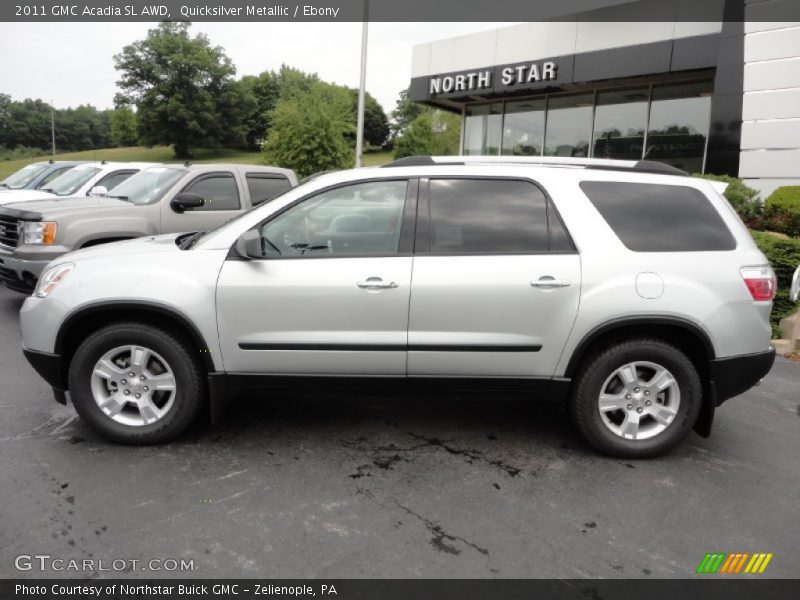 Quicksilver Metallic / Ebony 2011 GMC Acadia SL AWD