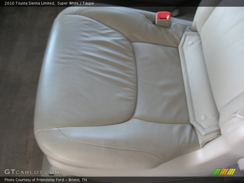 Super White / Taupe 2010 Toyota Sienna Limited