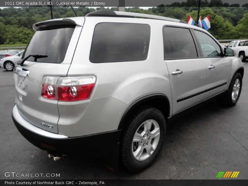 Quicksilver Metallic / Ebony 2011 GMC Acadia SL AWD